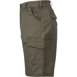 Mens Heritage Multi Pocket Shorts Fatigue Side
